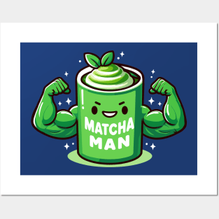 Matcha Man Power Mug Posters and Art